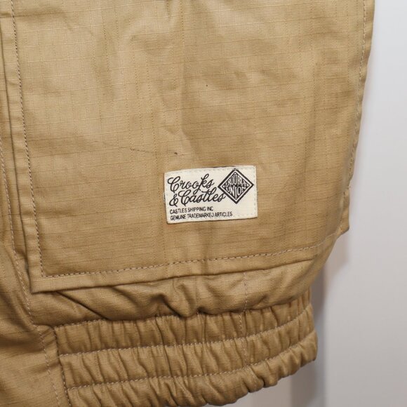 Crooks and Castles Mens Reversible Insulated Vest Blue Gray Tan Size XL Cotton - Picture 5 of 12